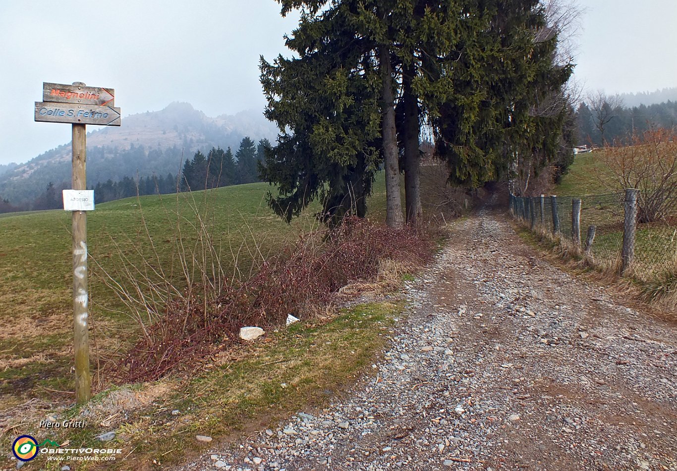 07 Prendo ila strada sterrata per Colle San Fermo.JPG